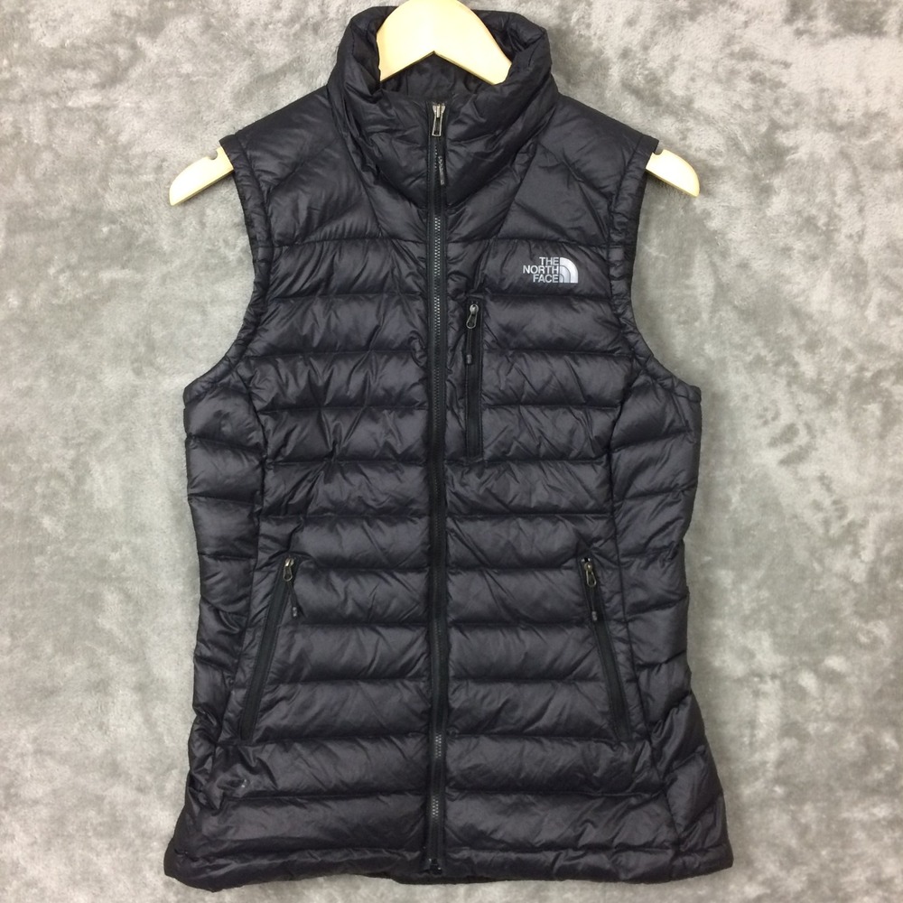 North Face 800 Vest Womens Small Black Puffer Goose Down Fill Jacket Stow